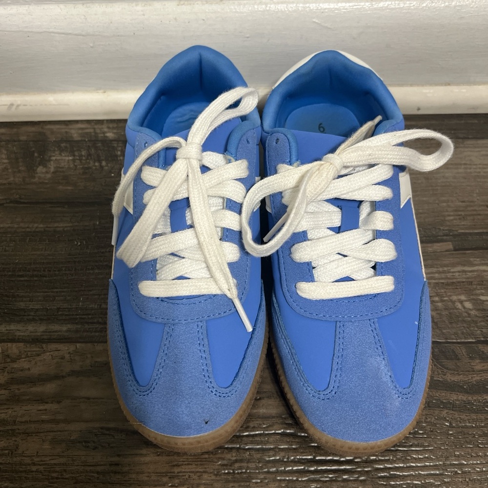 No Boundaries Blue and White Sneakers
